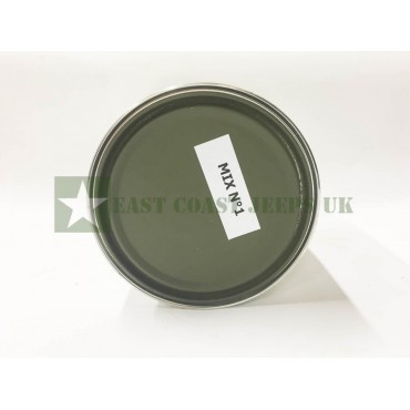 Mix No:1 Olive Drab Paint - 1 litre