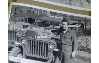 Uncle Louis with his Jeep in